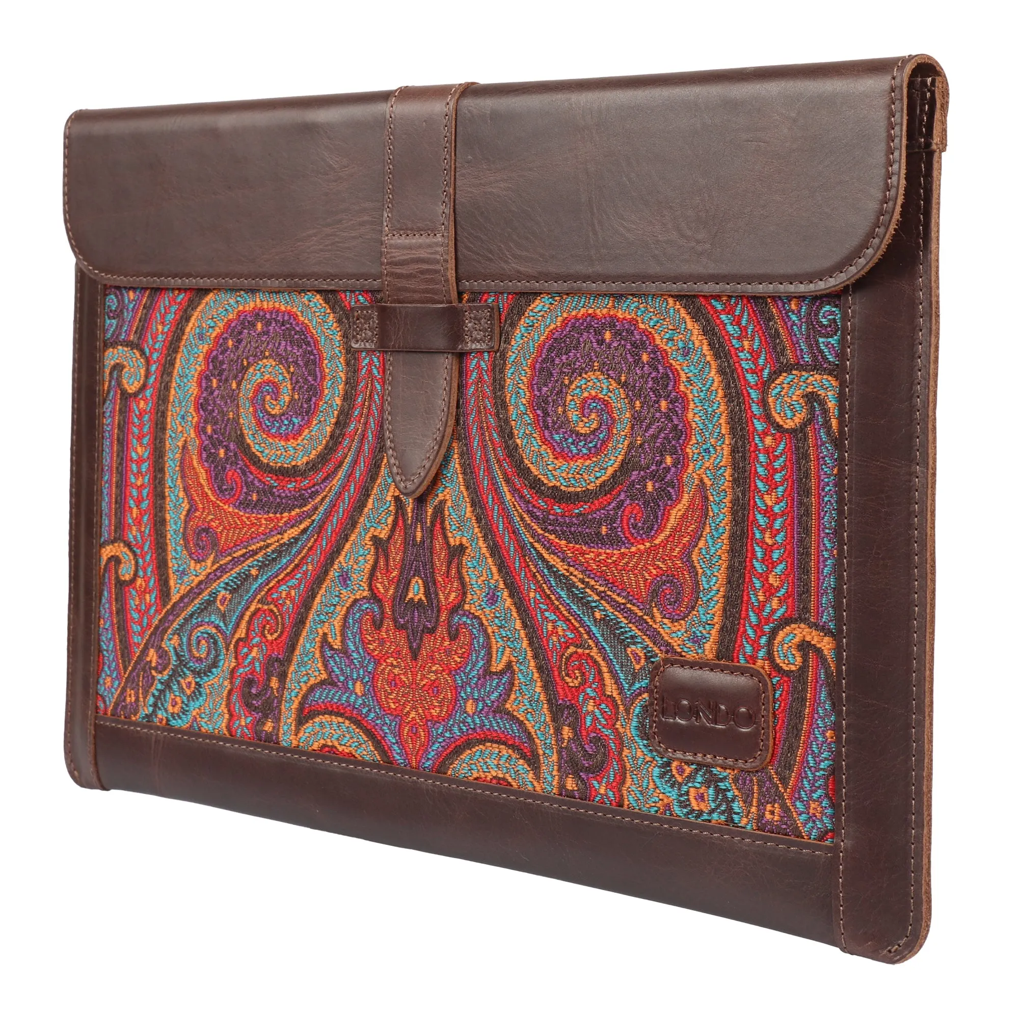 Londo Top Grain Leather Sleeve, Bohemian Bag for MacBook Pro, MacBook Air and iPad Case