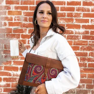 Londo Top Grain Leather Sleeve, Bohemian Bag for MacBook Pro, MacBook Air and iPad Case