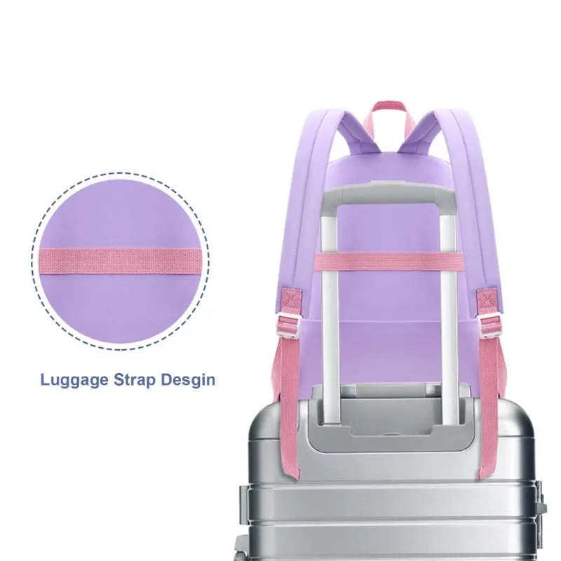 Lovely School Backpack Girls Cute School Bag for Teen Girls Women Students Casual Travel Daypacks with Pins and Pendant