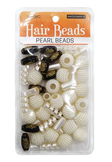 MAGIC COLLECTION WOODEN HAIR BEADS