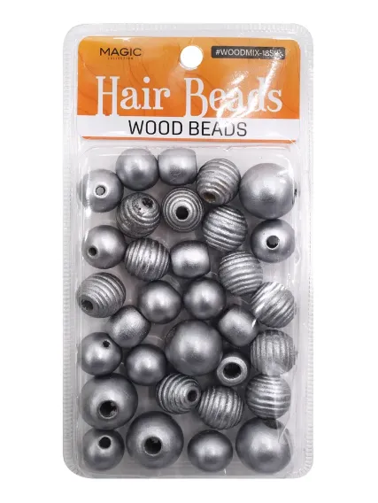 MAGIC COLLECTION WOODEN HAIR BEADS
