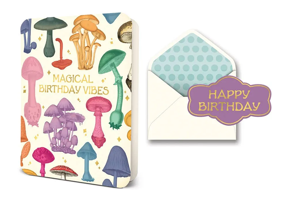 Magical Birthday Vibes Deluxe Greeting Card