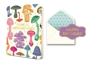 Magical Birthday Vibes Deluxe Greeting Card