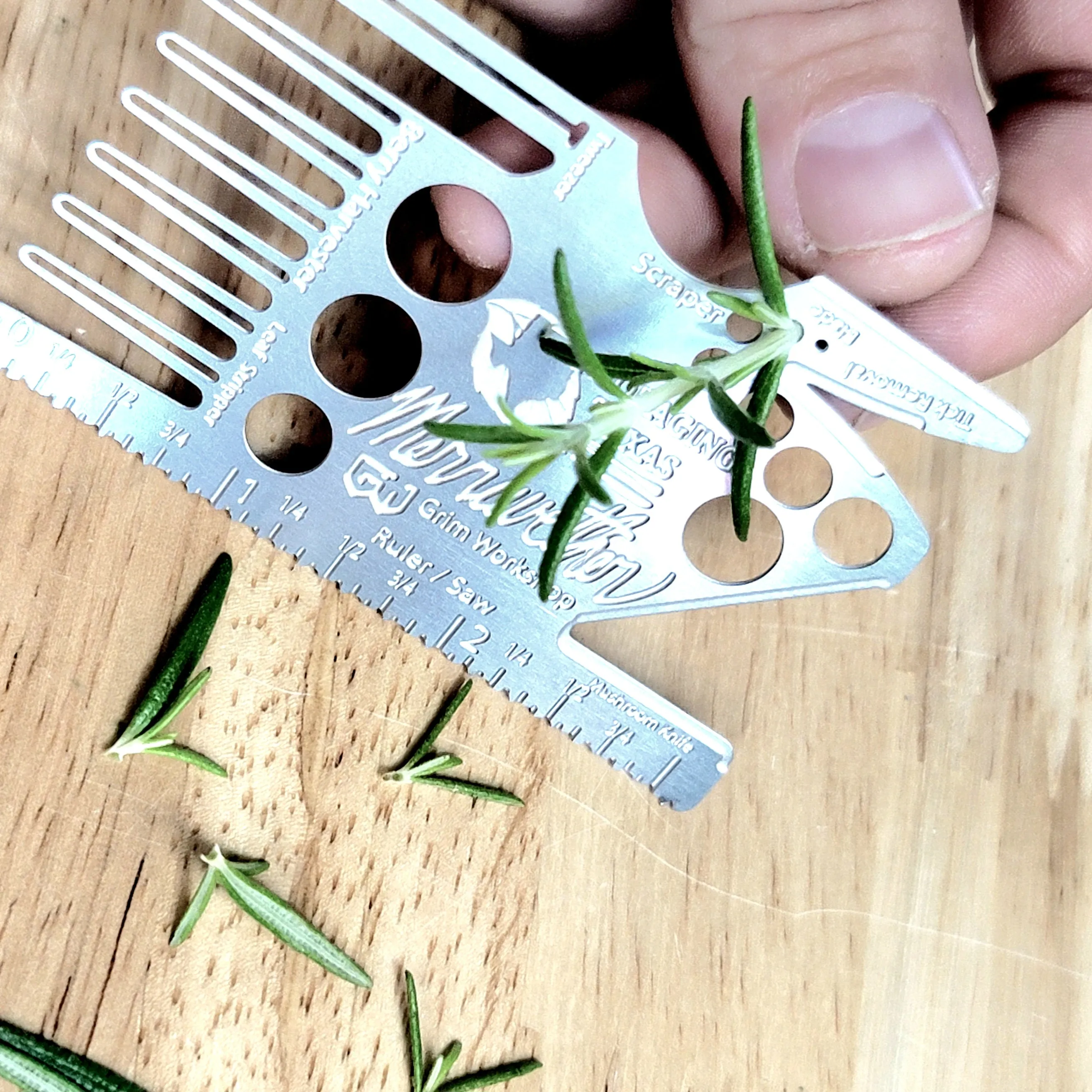 Mark Merriweather Foraging Card : Credit Card Size Wild Edibles Foraging Kit