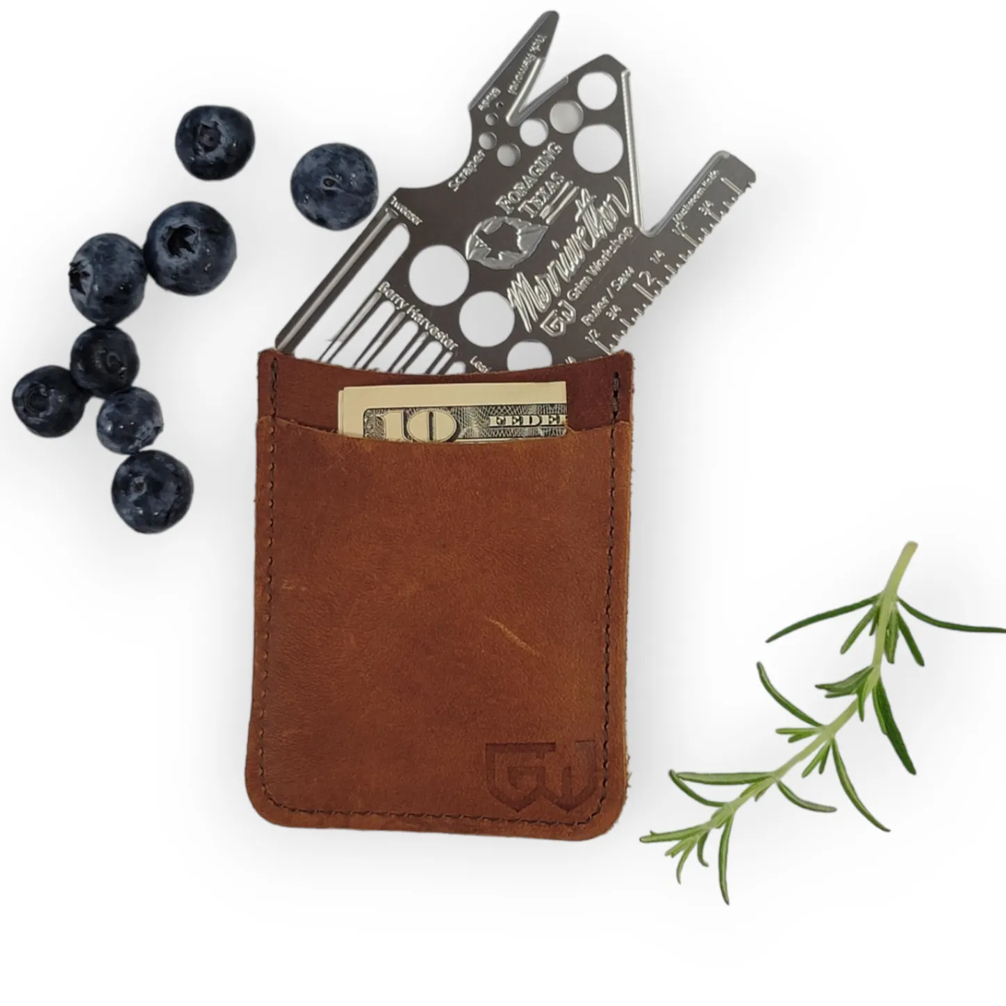 Mark Merriweather Foraging Card : Credit Card Size Wild Edibles Foraging Kit