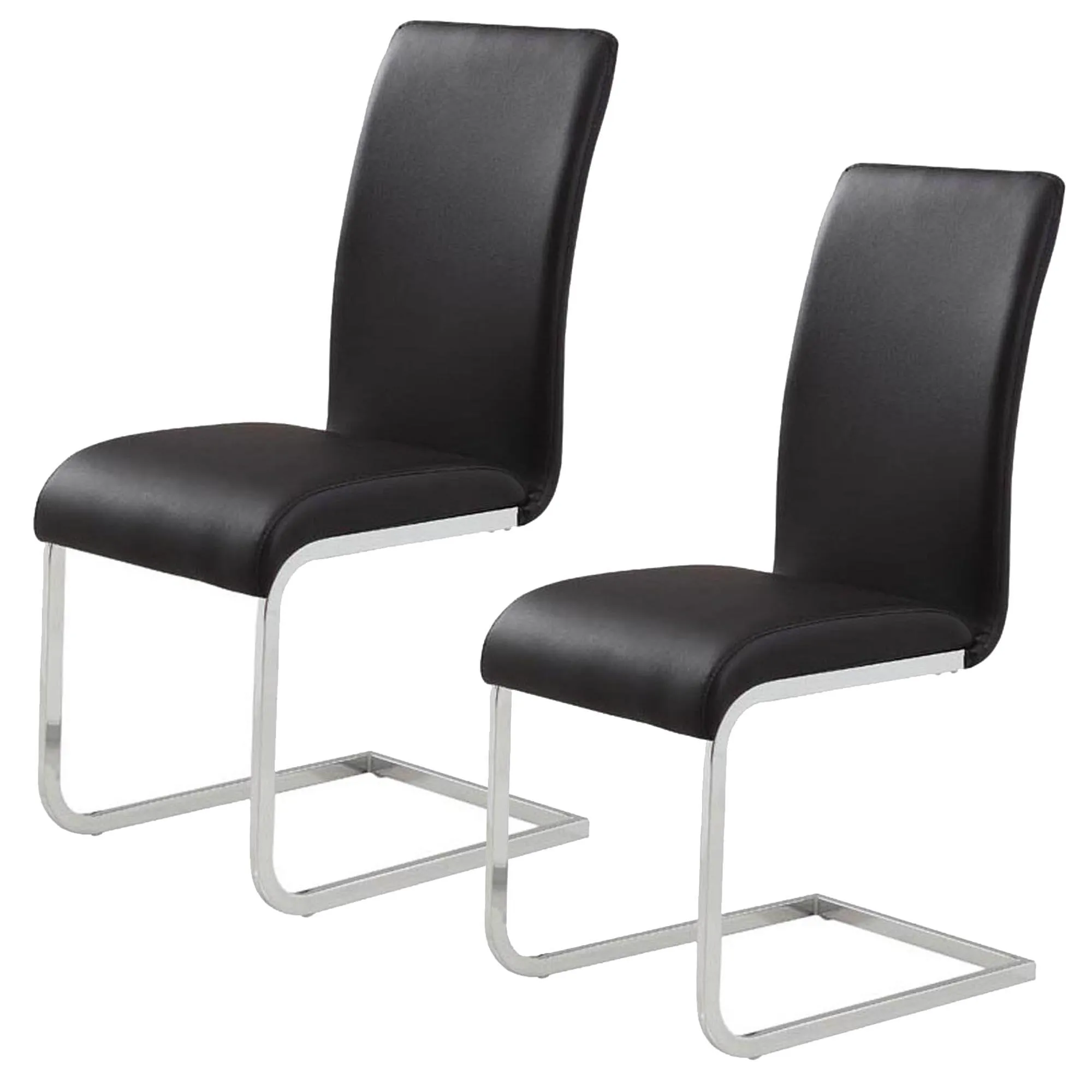 Maxim Side Chair in Black, 2pk