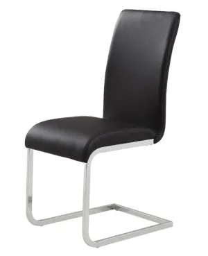 Maxim Side Chair in Black, 2pk