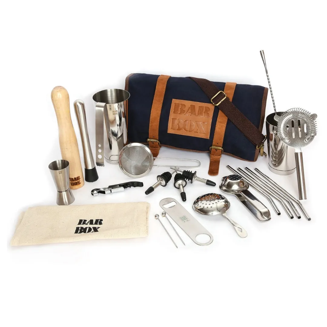 Mega Bartender Travel Kit Bag (Blue)(24pcs)