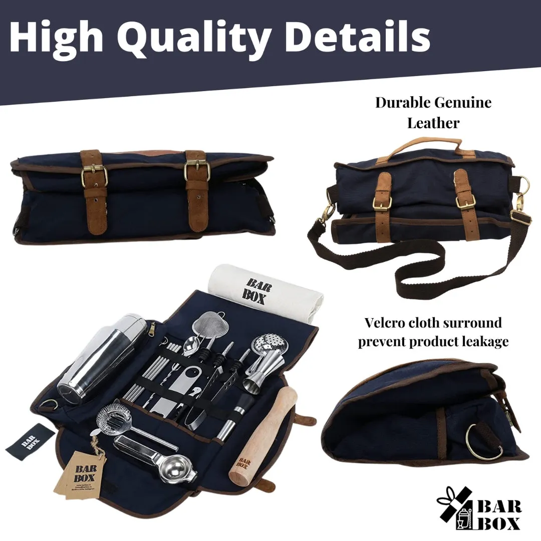 Mega Bartender Travel Kit Bag (Blue)(24pcs)