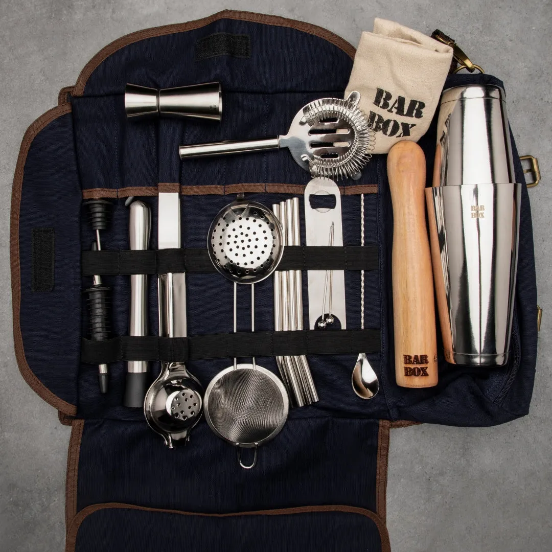Mega Bartender Travel Kit Bag (Blue)(24pcs)