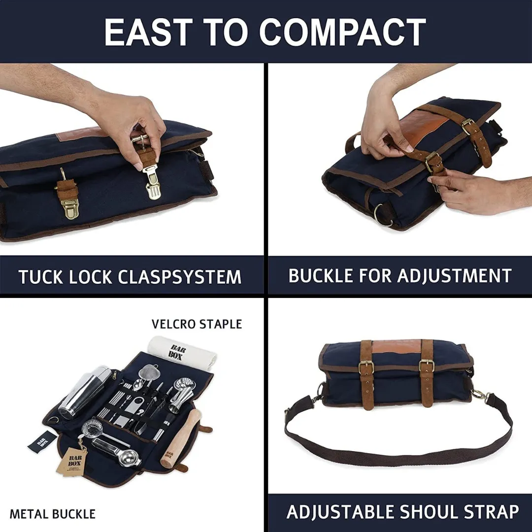 Mega Bartender Travel Kit Bag (Blue)(24pcs)