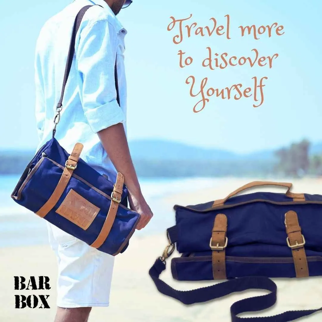 Mega Bartender Travel Kit Bag (Blue)(24pcs)