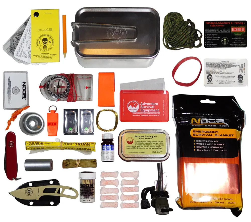 Mess Tin Survival Kit with MOLLE Pouch - ESEE Knives