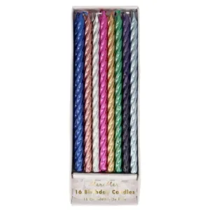 Metallic Multi Colored Candles