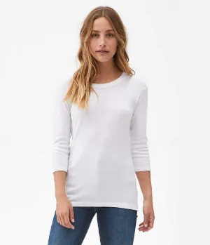 Michael Stars Shine 3/4 Sleeve Basic Band Crew
