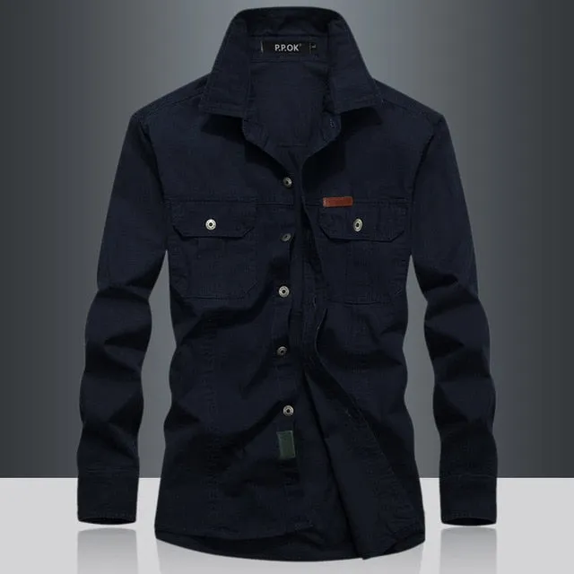 Military Quick-drying Tactical Clothing Outdoor Camping Turn-down Collar Long Sleeve Shirt