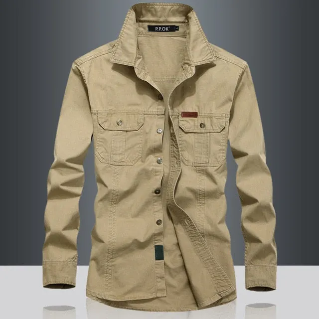 Military Quick-drying Tactical Clothing Outdoor Camping Turn-down Collar Long Sleeve Shirt