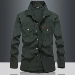 Military Quick-drying Tactical Clothing Outdoor Camping Turn-down Collar Long Sleeve Shirt
