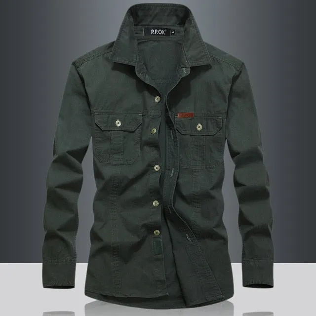Military Quick-drying Tactical Clothing Outdoor Camping Turn-down Collar Long Sleeve Shirt
