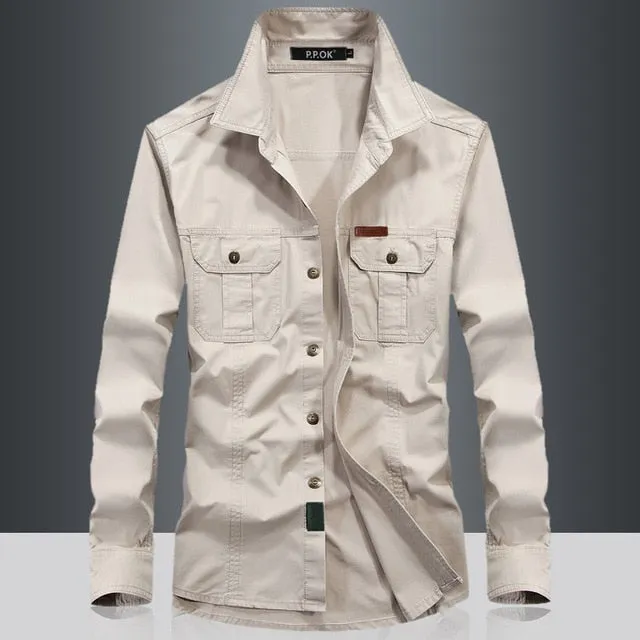 Military Quick-drying Tactical Clothing Outdoor Camping Turn-down Collar Long Sleeve Shirt