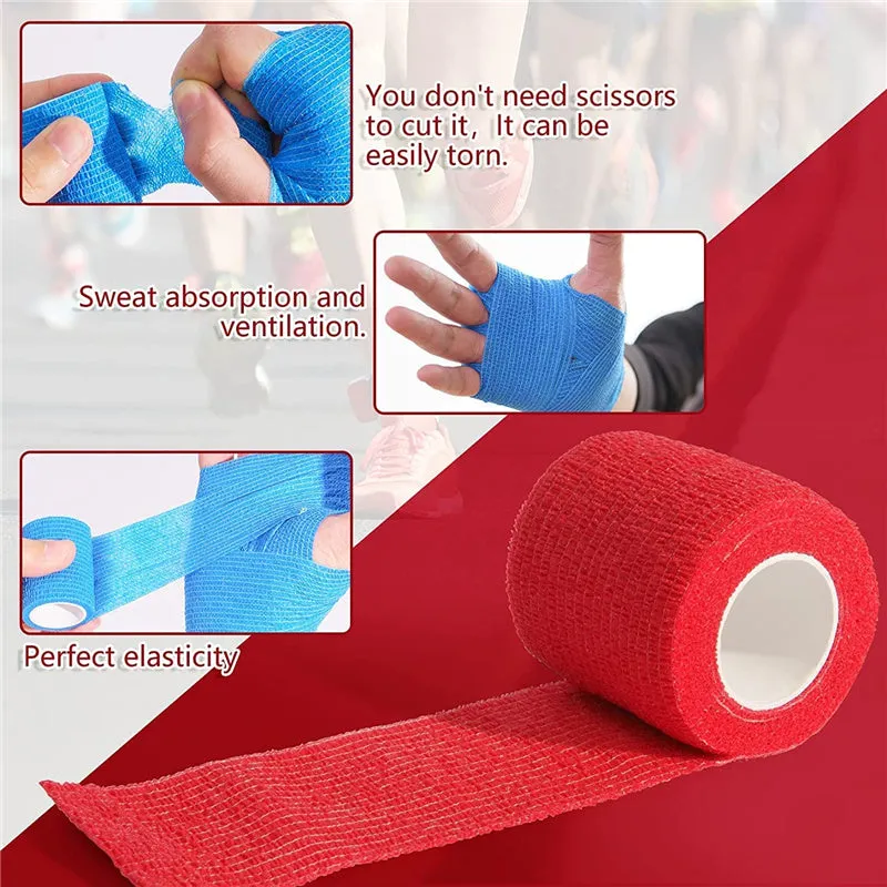Mini Safety & Survival Self Adhesive Elastic Bandage Travel Medical Emergency Kit