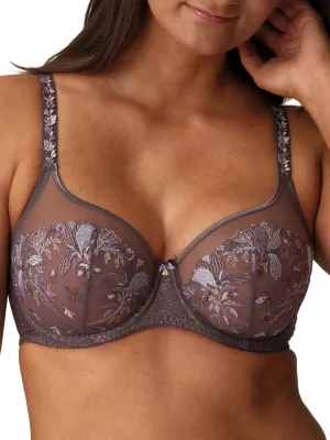 Mohala Vertical Seam Balcony Bra - Eye Shadow
