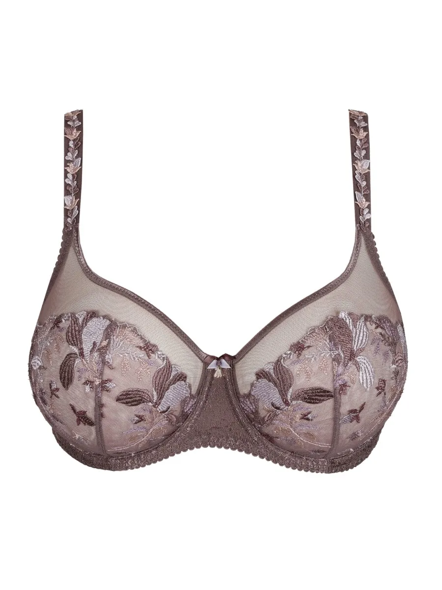 Mohala Vertical Seam Balcony Bra - Eye Shadow