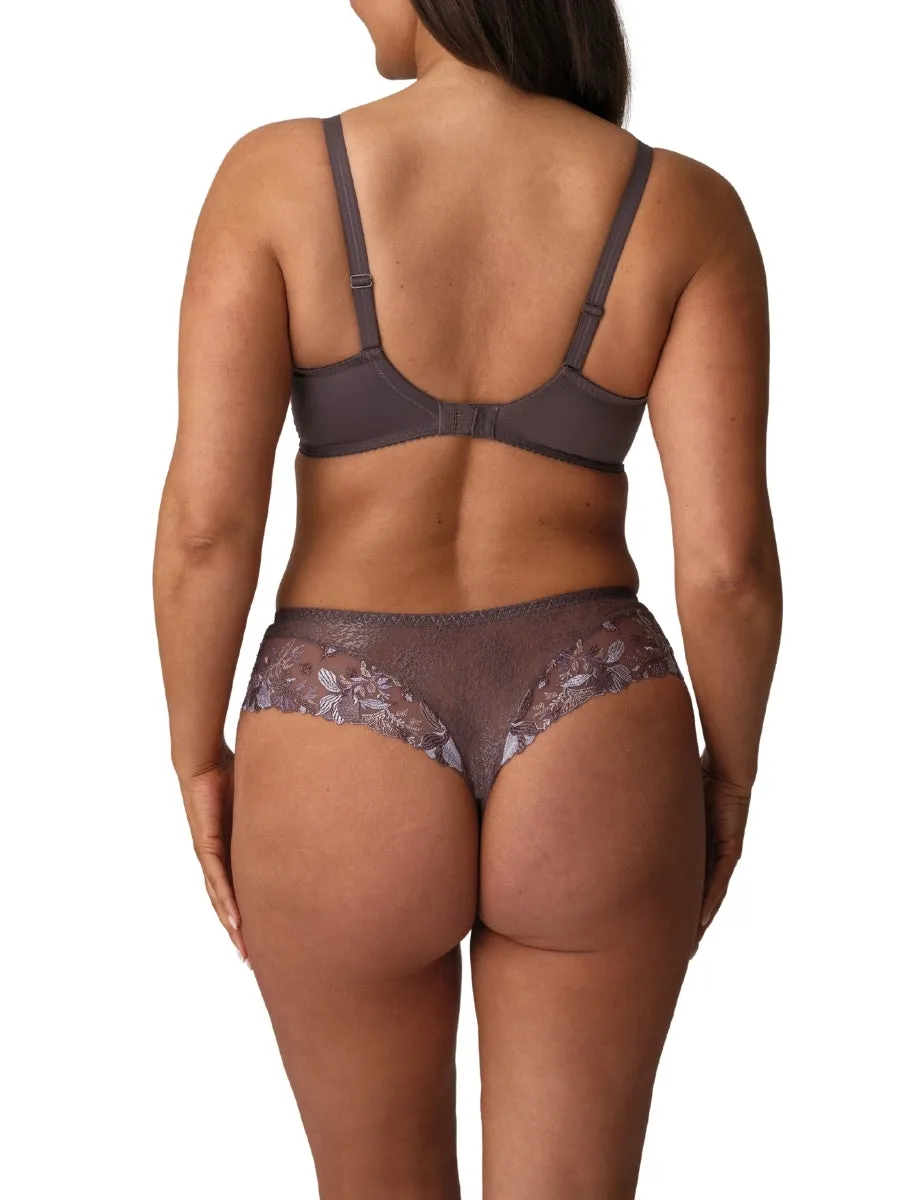Mohala Vertical Seam Balcony Bra - Eye Shadow