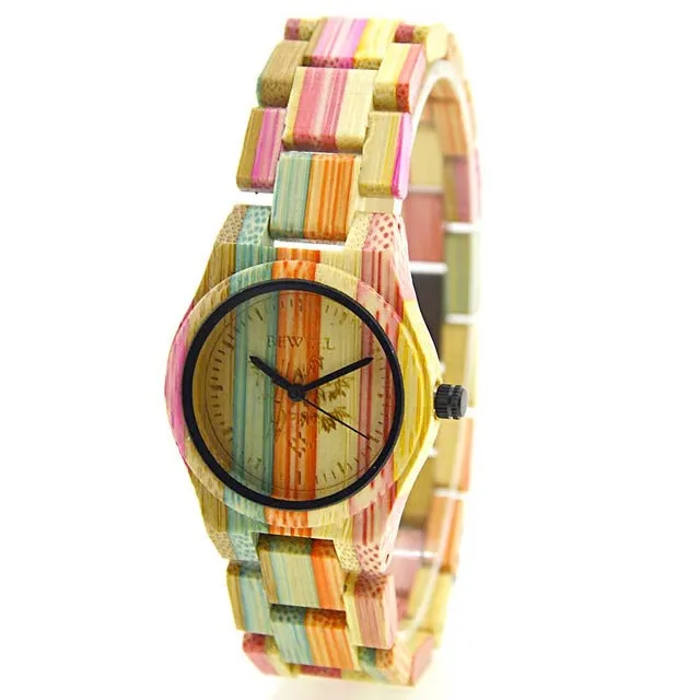 Multi-Colored Analog Wristwatch