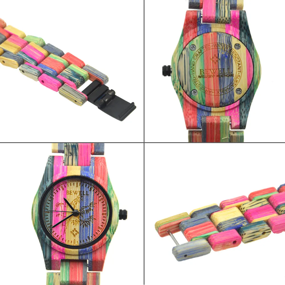 Multi-Colored Analog Wristwatch