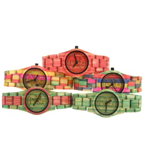 Multi-Colored Analog Wristwatch