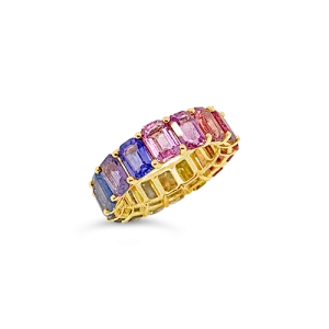 Multi-colored Sapphire Ring