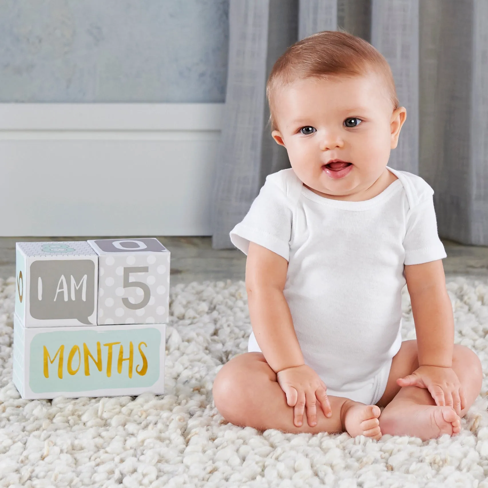 My First Milestone Baby Age Blocks