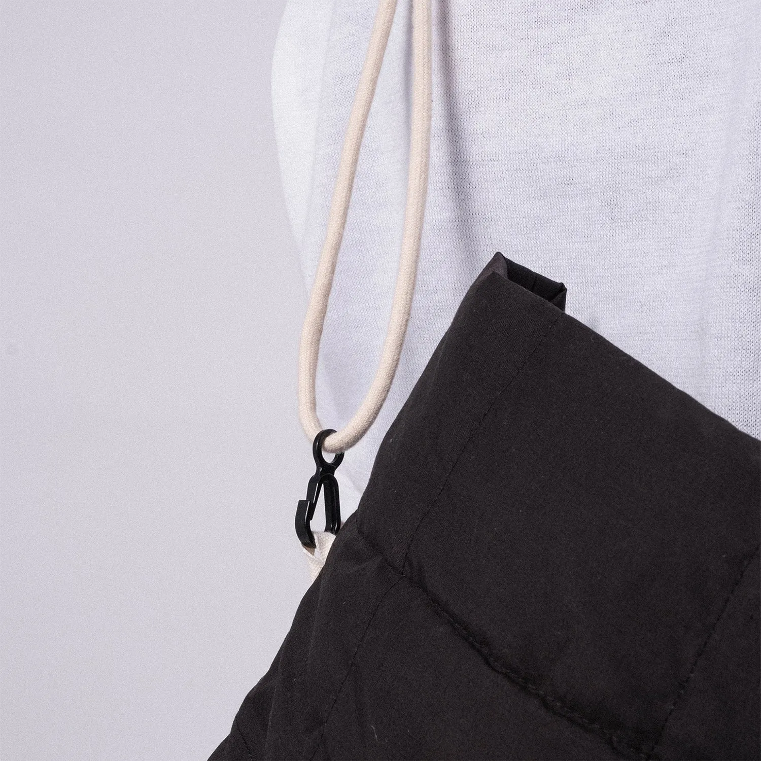 [NANAMICA] CROSS BODY DUFFEL BAG _ CHARCOAL