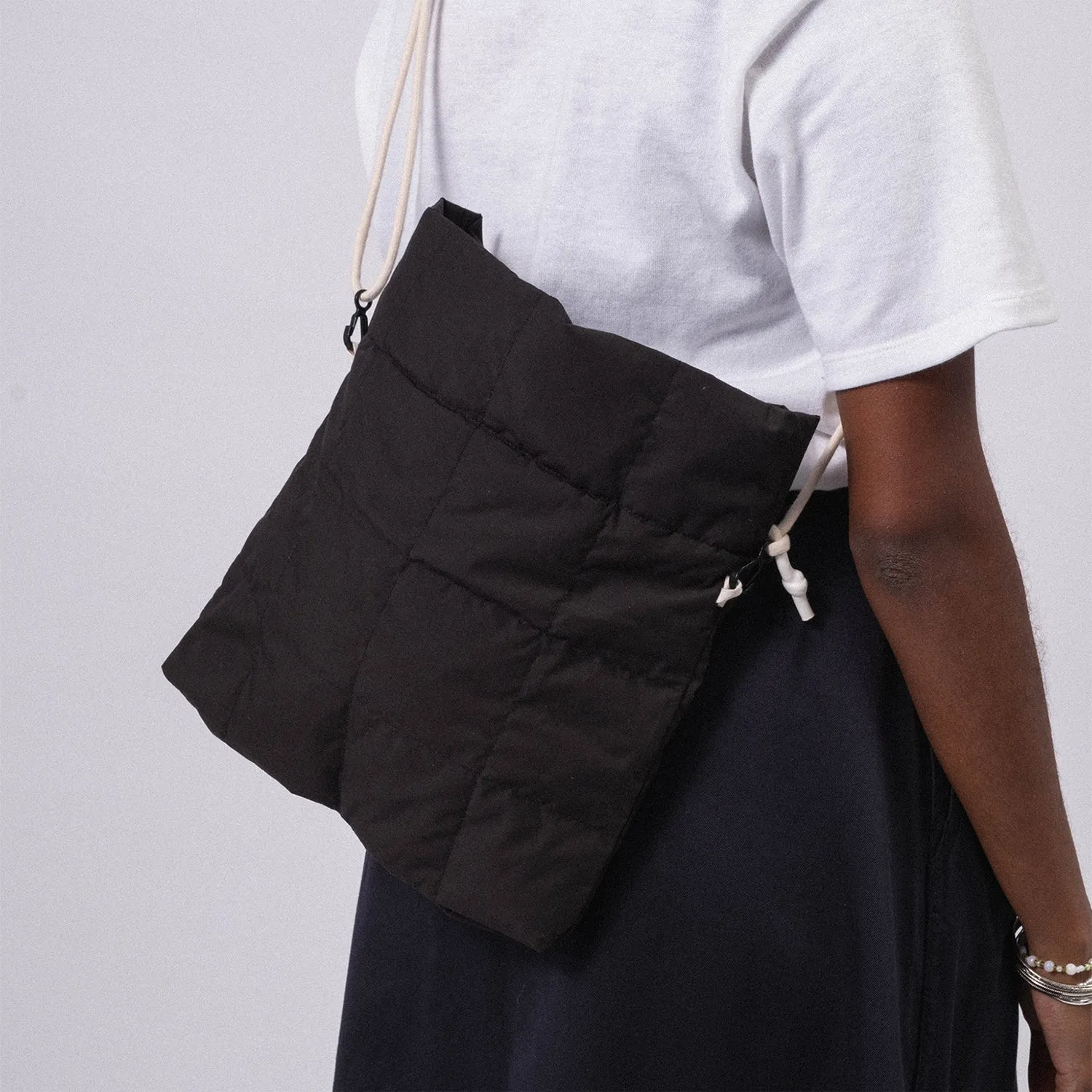 [NANAMICA] CROSS BODY DUFFEL BAG _ CHARCOAL