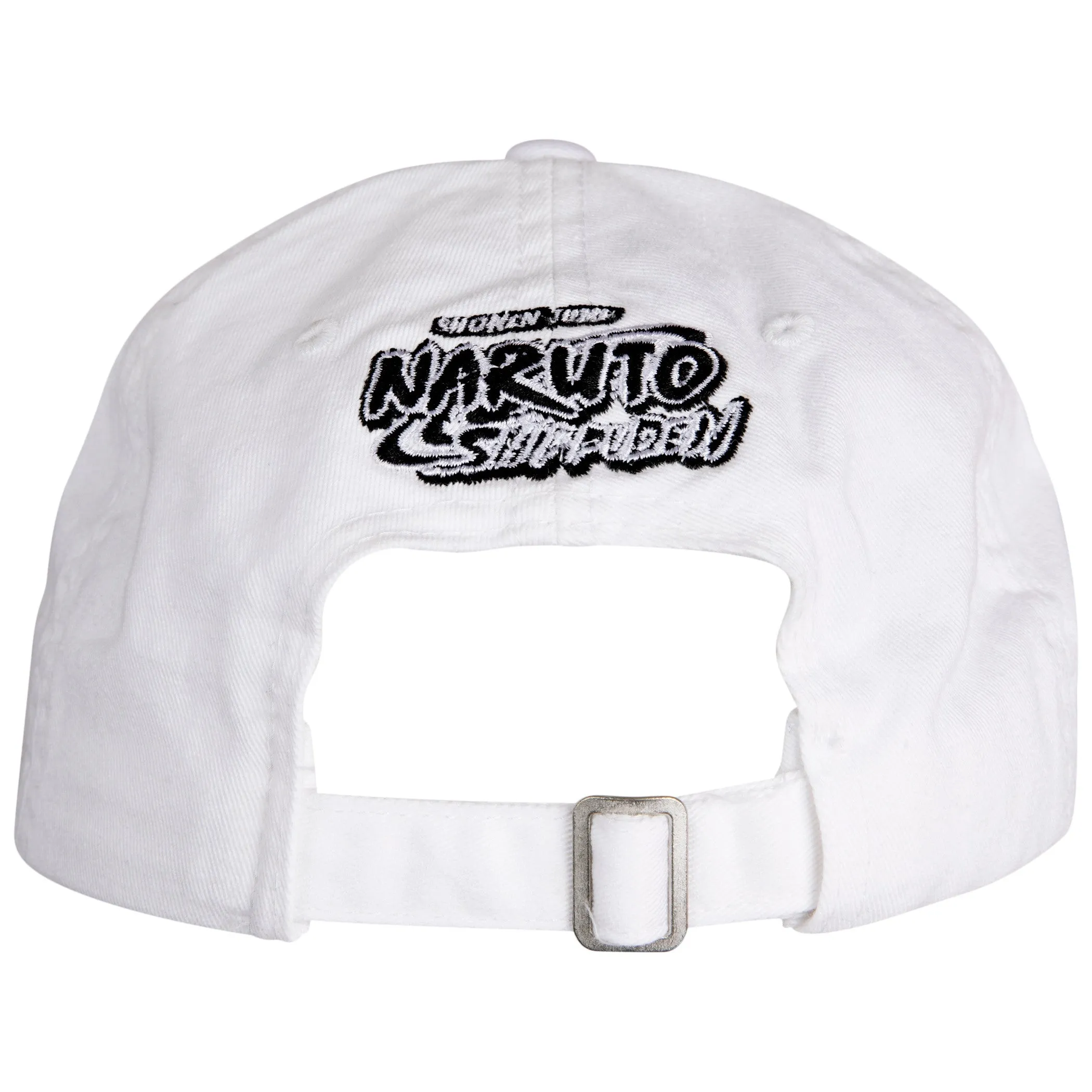 Naruto Uzumaki Character w/ Uzumaki Japanese Text White Strapback Hat