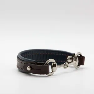 Navy Horse Bit Bracelet