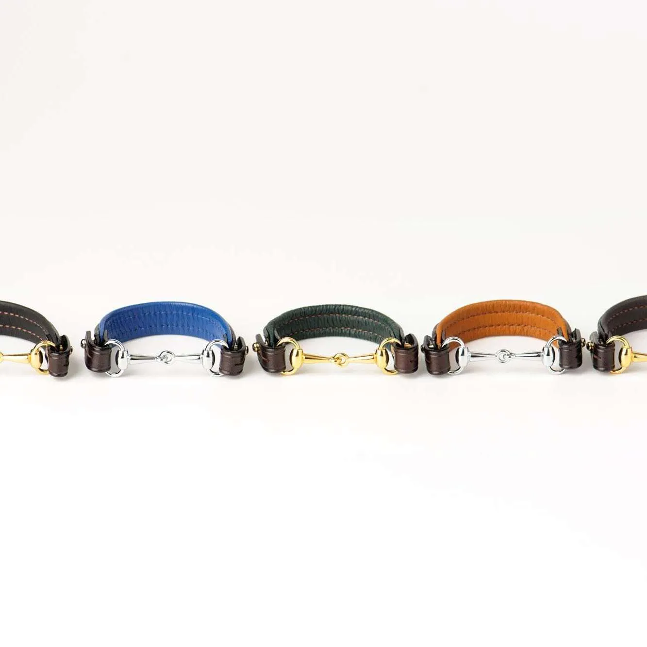 Navy Horse Bit Bracelet