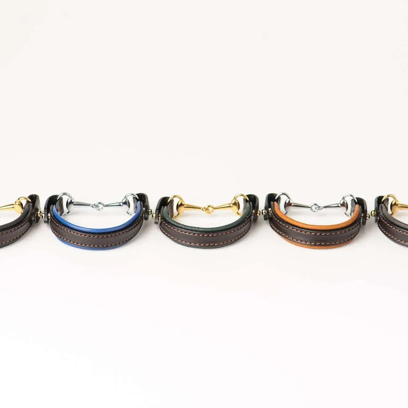 Navy Horse Bit Bracelet
