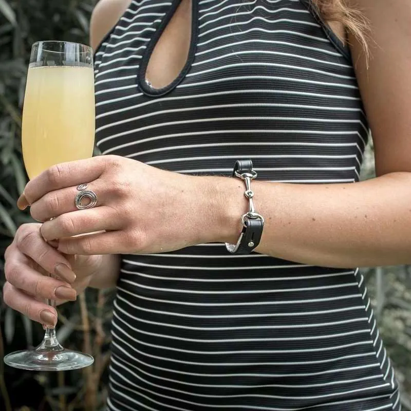 Navy Horse Bit Bracelet