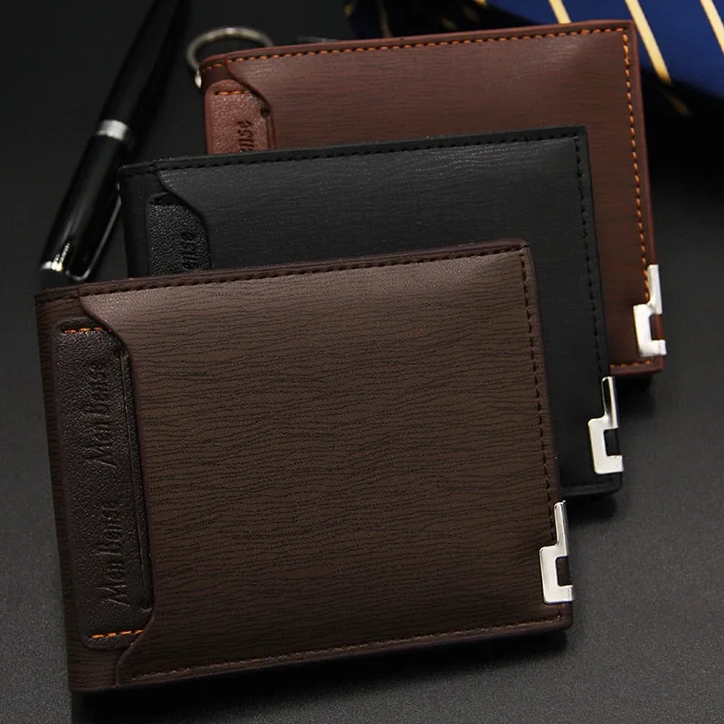New Men Leather Bifold Wallet