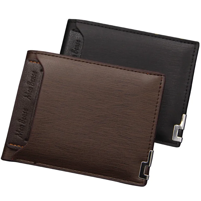 New Men Leather Bifold Wallet