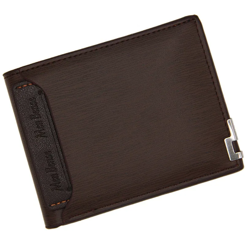 New Men Leather Bifold Wallet