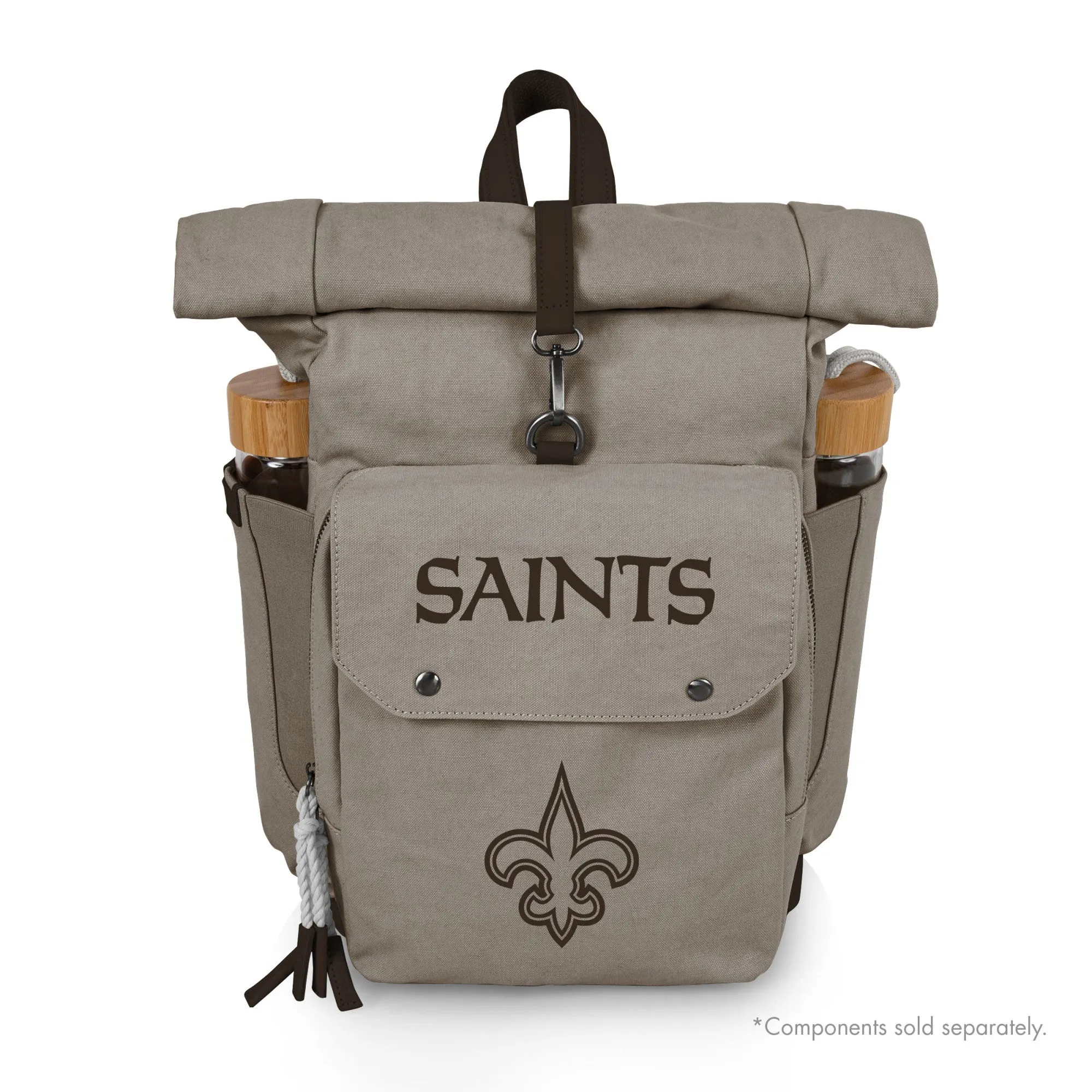 New Orleans Saints - Carmel Roll Top Picnic Backpack Cooler
