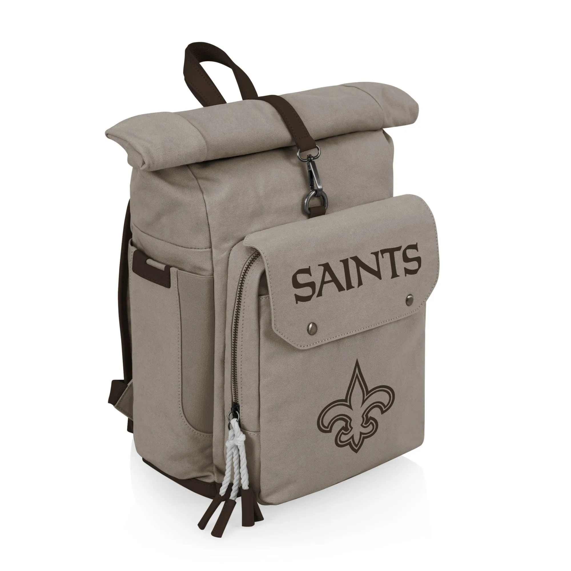 New Orleans Saints - Carmel Roll Top Picnic Backpack Cooler