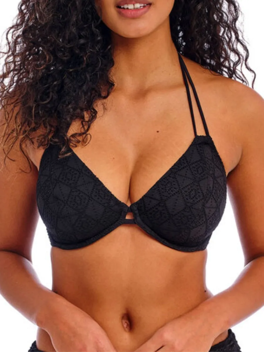 Nomad Nights Halterneck Bikini Top - Black