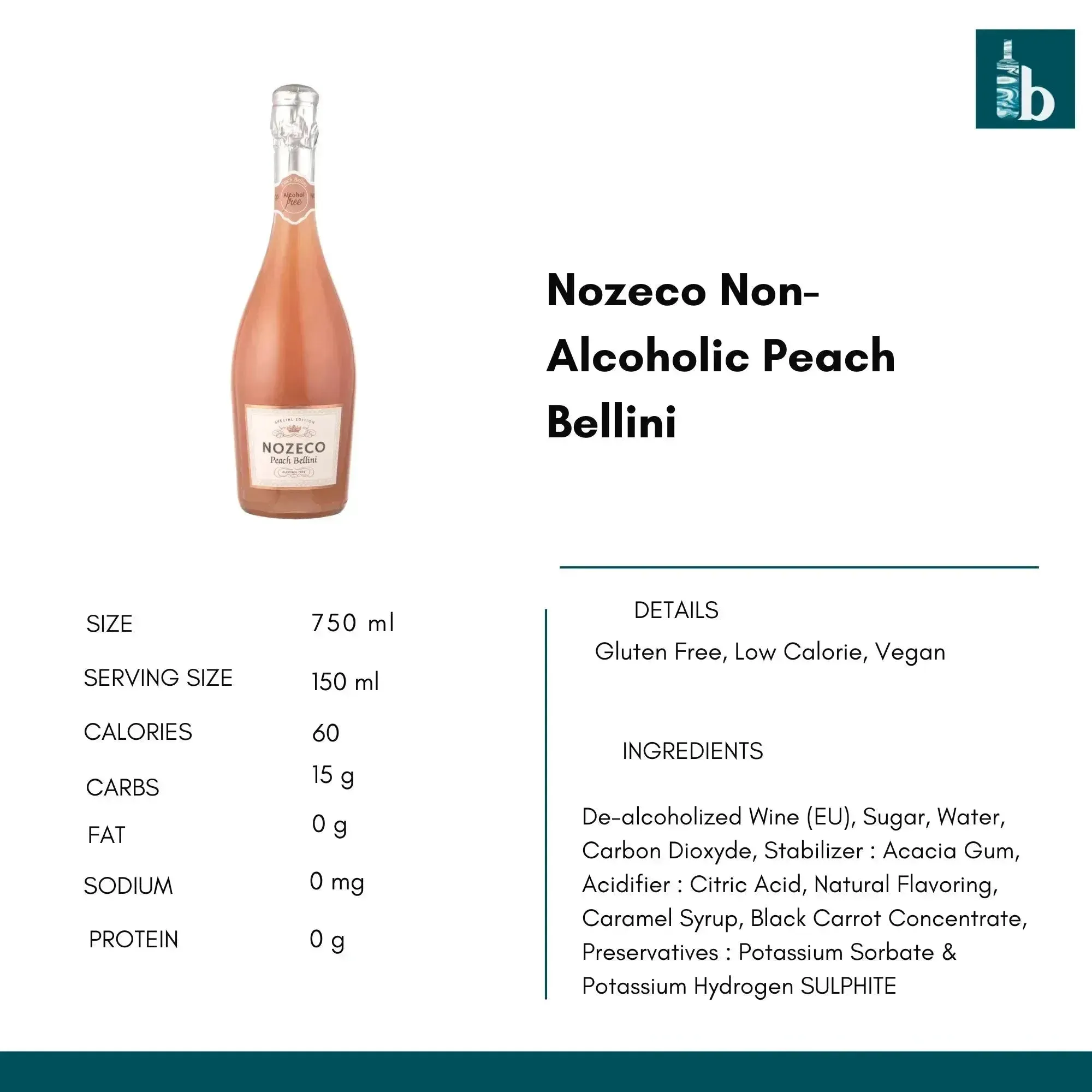 Nozeco Non-Alcoholic Peach Bellini
