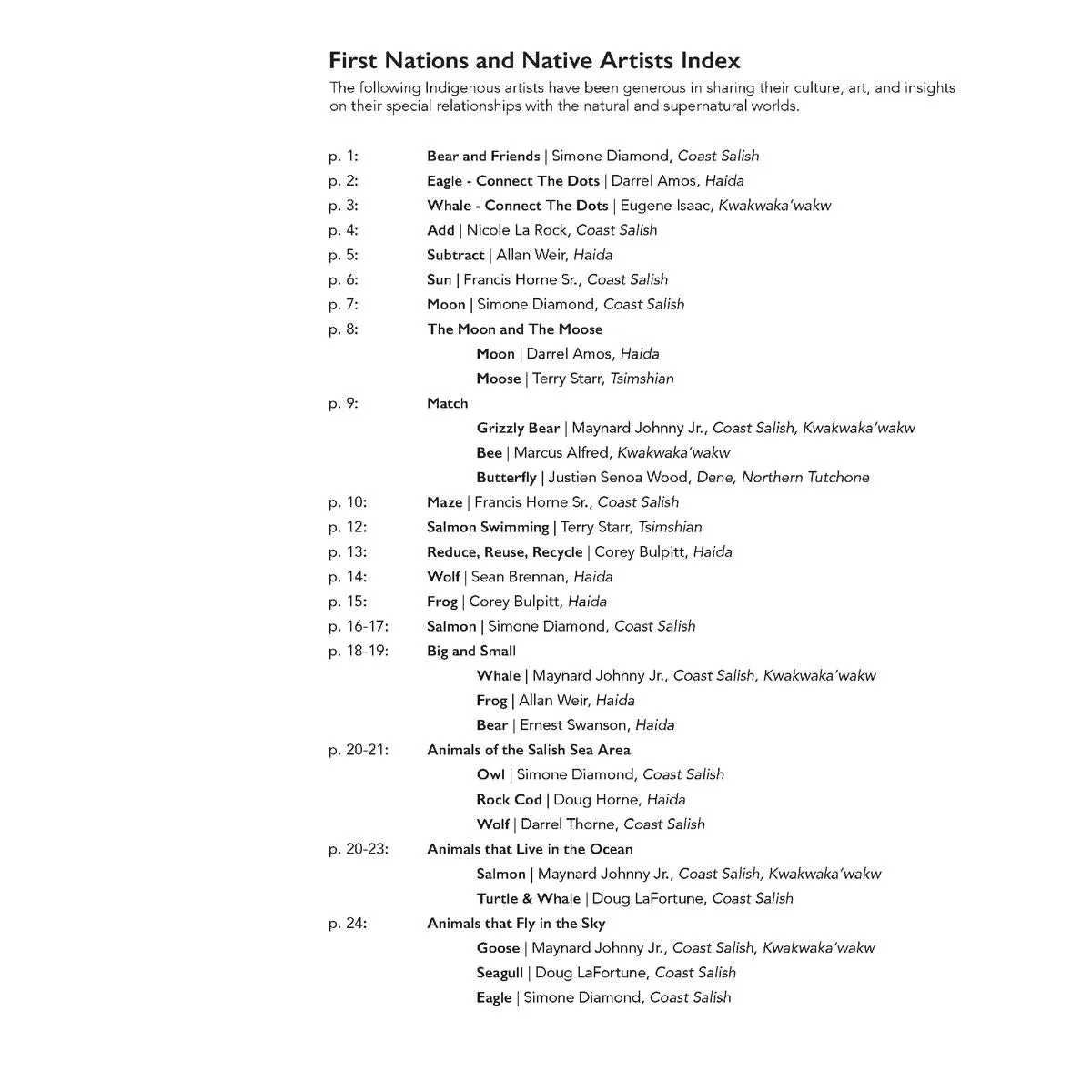 Pacific Northwest Indigenous Art Activity Book