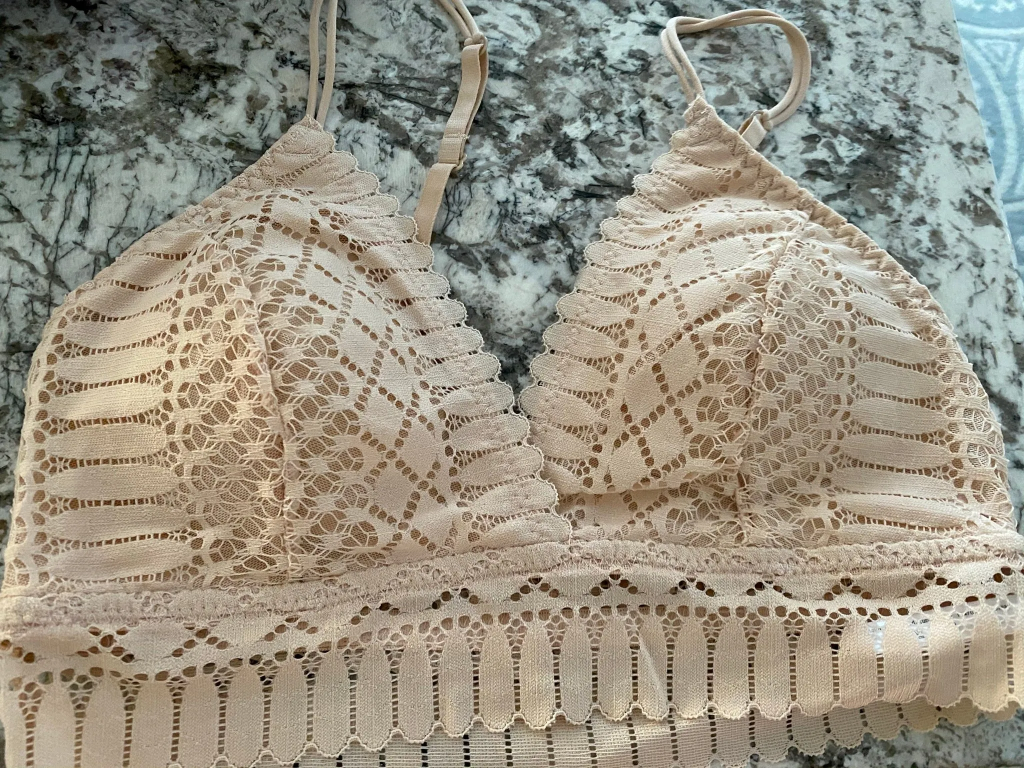 Padded lace bralette