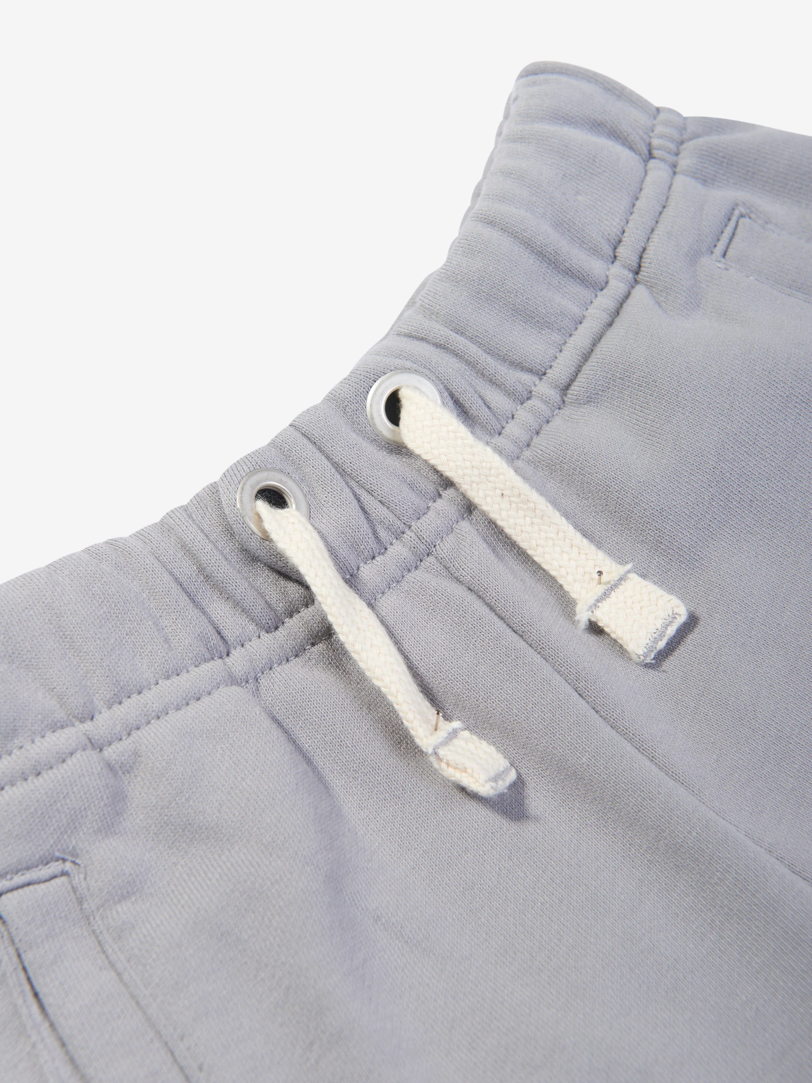 Palm Angels Boys Flames Sweat Shorts in Grey